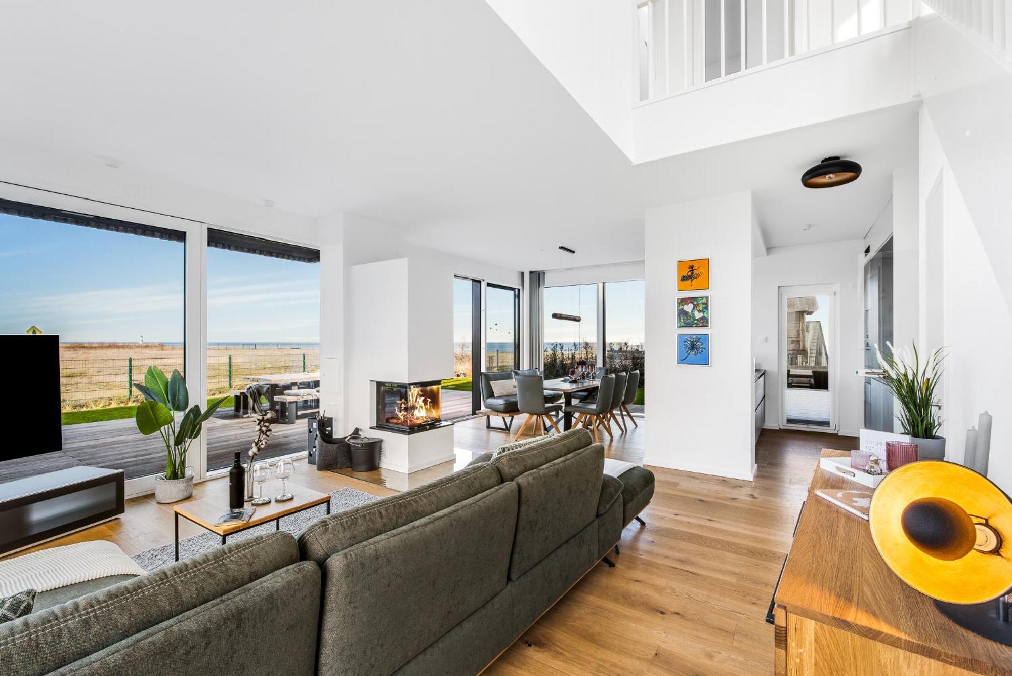 Villa King Erste Lage, Dachterrasse, Meerblick, Carport, Kamin, Sauna, Terrasse, Aussenrolllaeden Olpenitz Eksteriør bilde