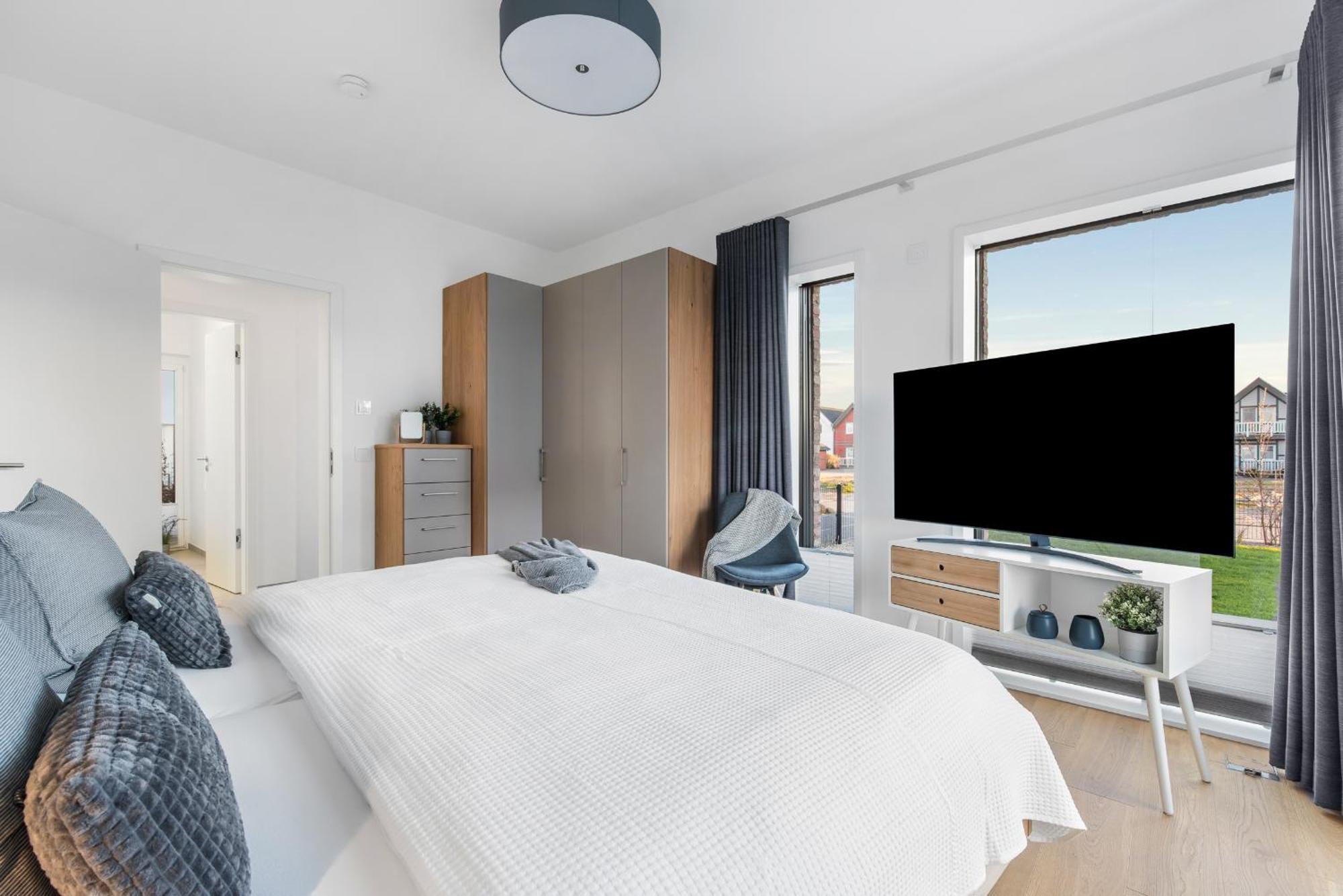Villa King Erste Lage, Dachterrasse, Meerblick, Carport, Kamin, Sauna, Terrasse, Aussenrolllaeden Olpenitz Eksteriør bilde