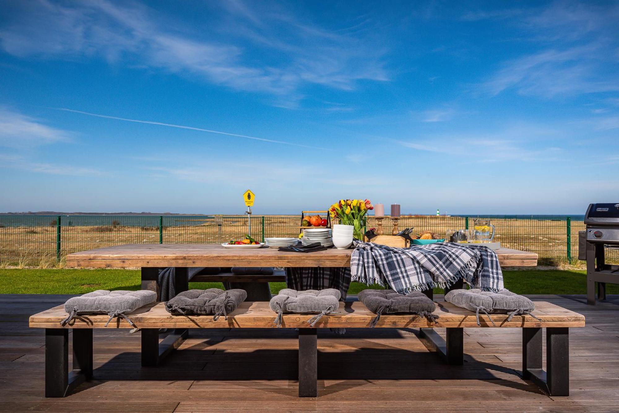 Villa King Erste Lage, Dachterrasse, Meerblick, Carport, Kamin, Sauna, Terrasse, Aussenrolllaeden Olpenitz Eksteriør bilde
